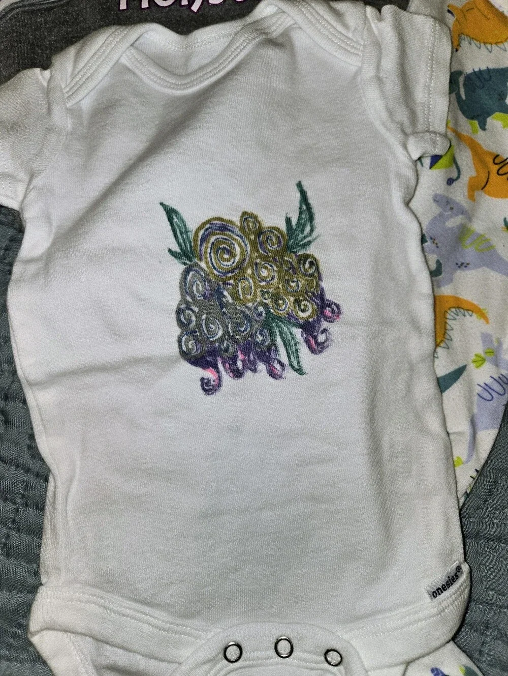 Baby Boy 6-9M Mixed Clothing Bundle - Dinosaurs & Elephant Designs 6pcs